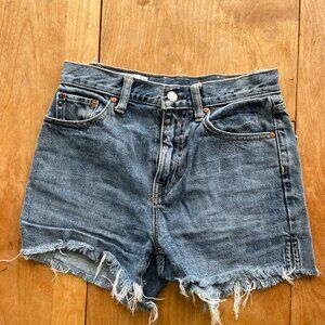 Gap 1969 high rise cut-off jean shorts - Size 24